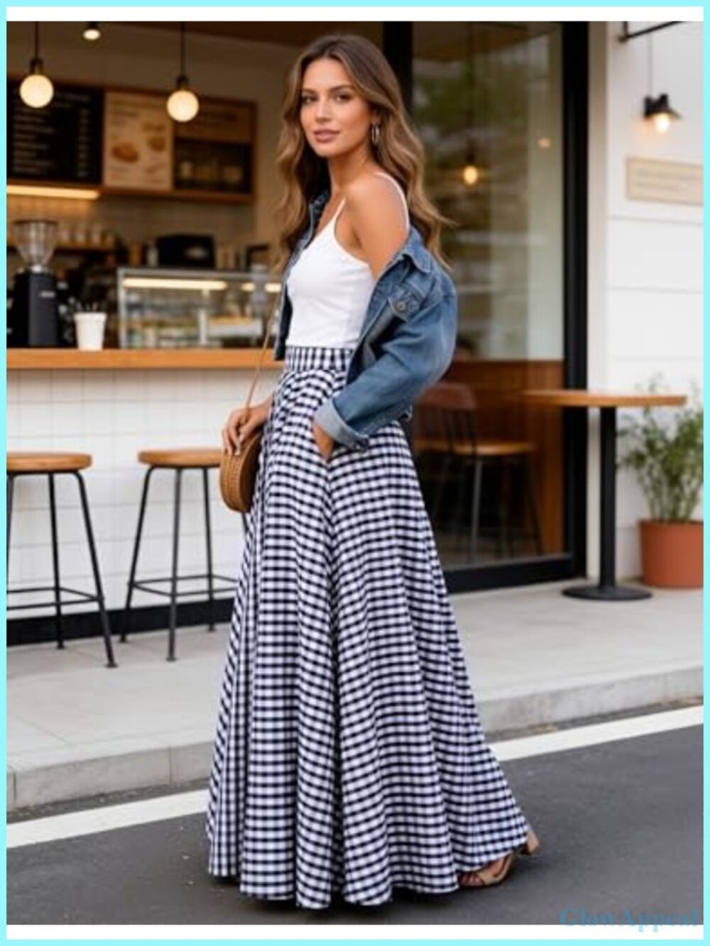 Vintage Style High Waist A-Line Pleated Maxi Skirt with Pockets - Picture 6 of 6